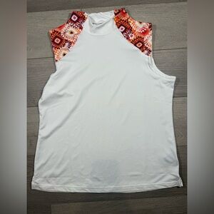 Oxford Golf large Sleeveless Polo Classic Zip Neck Wicking Antimicrobial women